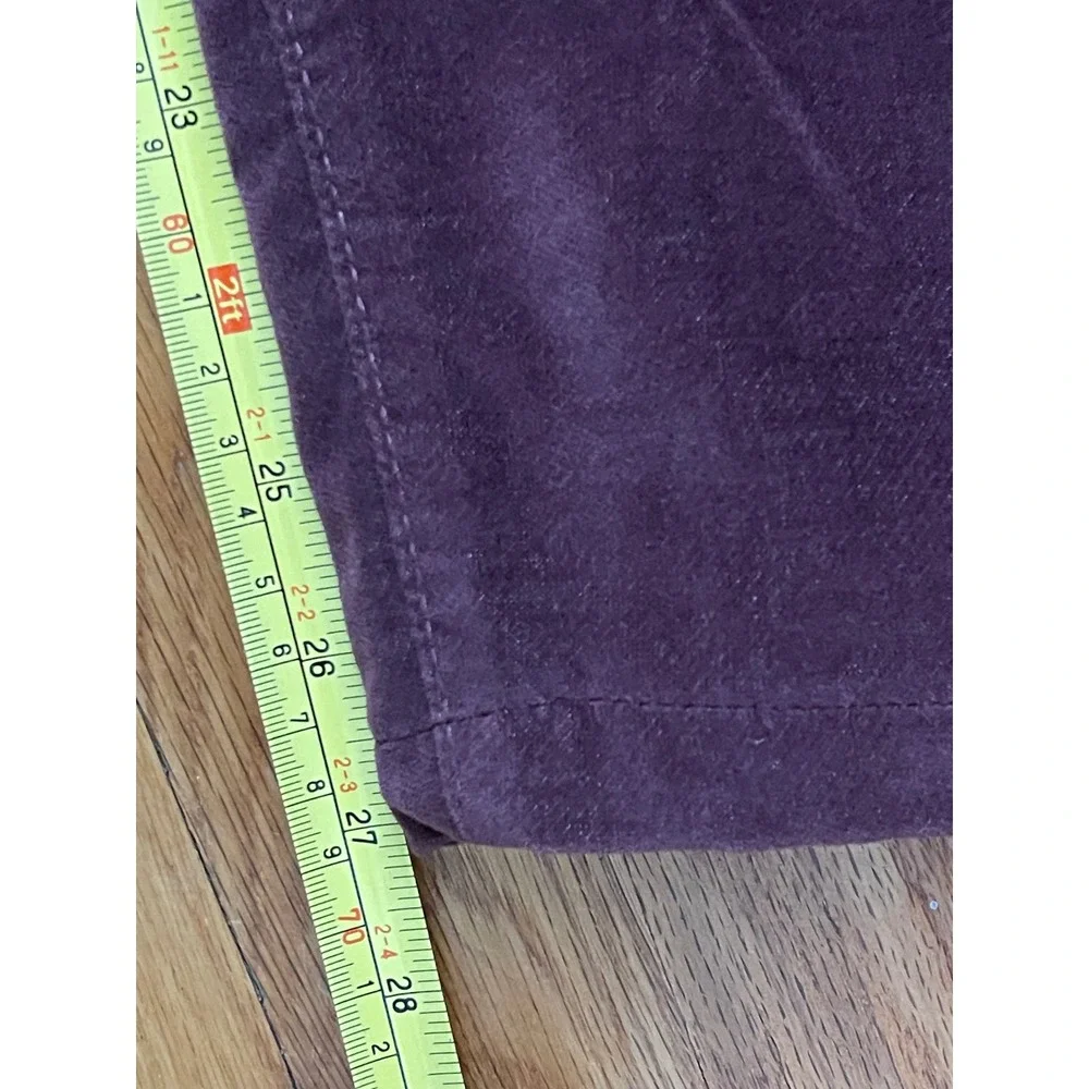 PERUVIAN CONNECTION Velveteen Pants 14 Burgundy Casual Comfort Gorpcore Outdoors